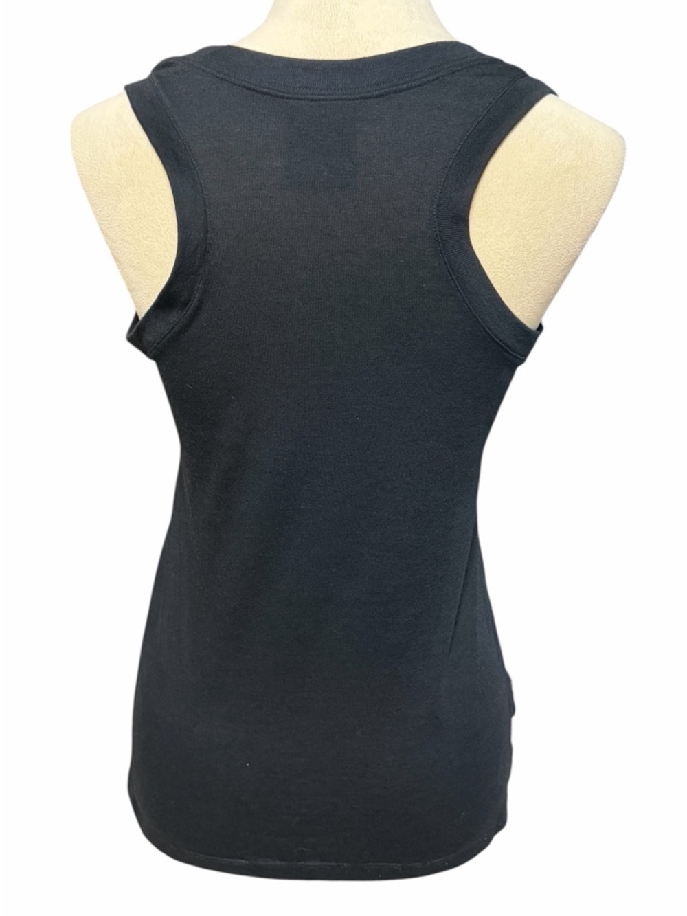Nike Black Sleeveless Tank with Large White Logo - Picture 2 of 6